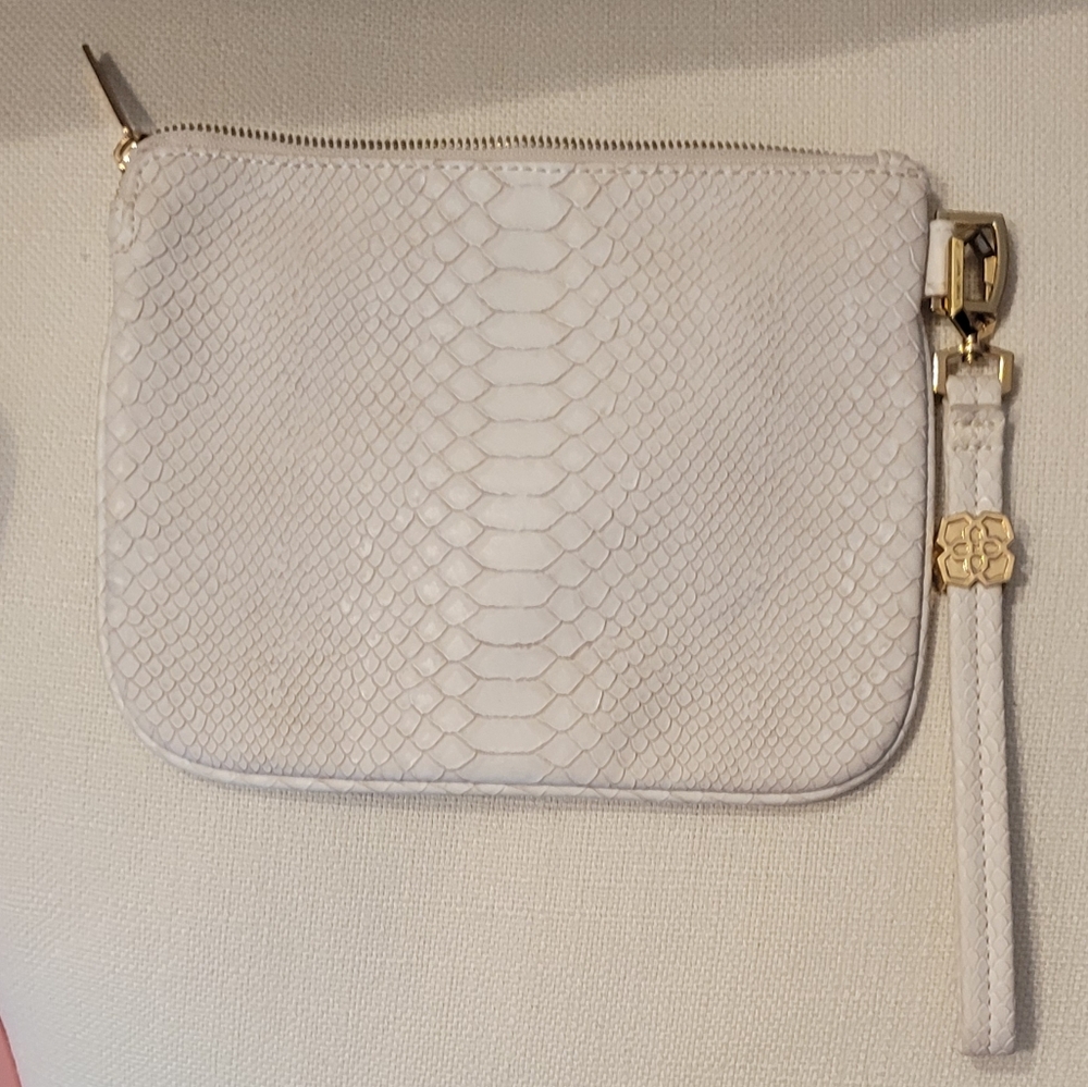 Kendra Scott Cream Python Wristlet - image 2